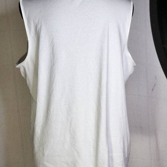 2pk CJ Banks White Cotton Satin Trim Sleeveless Camisole Tank Layering Top Sz 1X - Picture 12 of 16